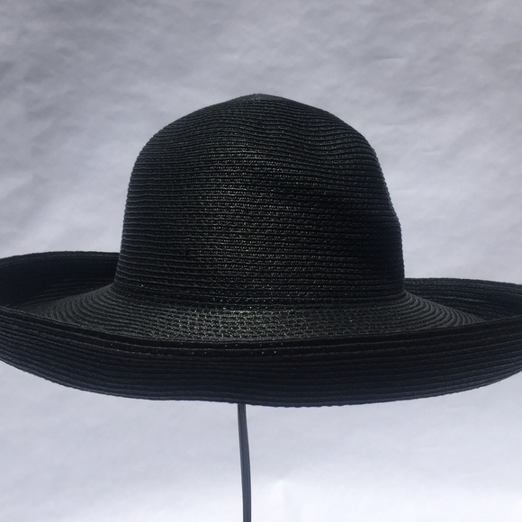 Sydney Harbor Adjustable Black 100% Paper Hat - Picture 4 of 7